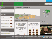 Tablet Screenshot of ceramicadelaestanca.com